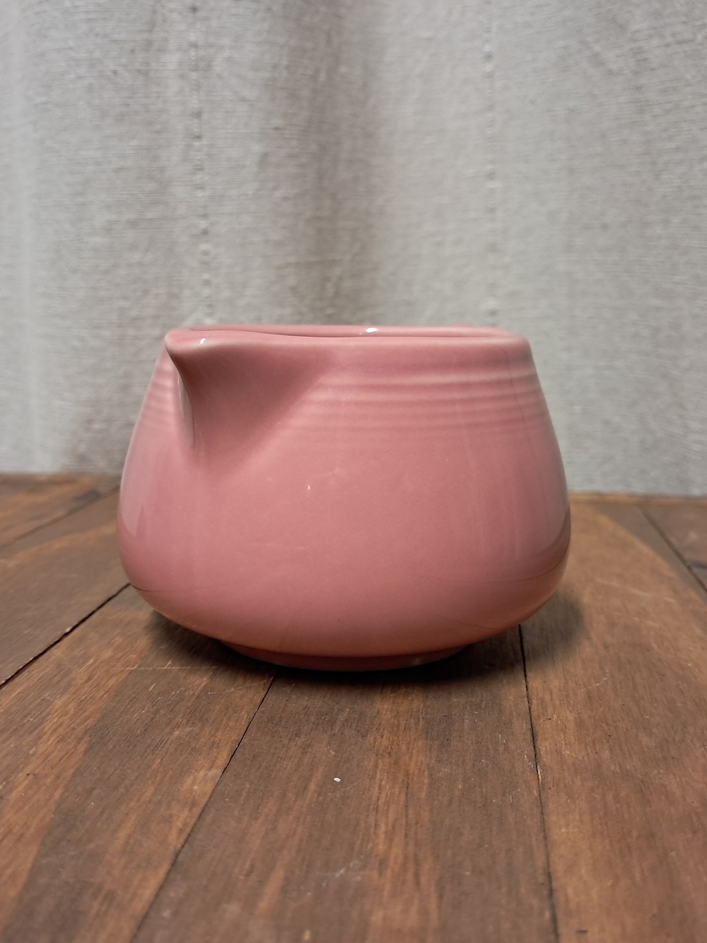 Fiestaware Peony Pink Sugar Bowl Lidded Creamer and Base Tray 4-Piece Set - Picture 10 of 16